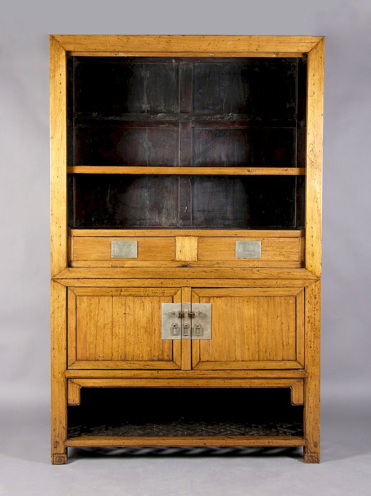 Appraisal: A Chinese Cabinet having an open top with two A