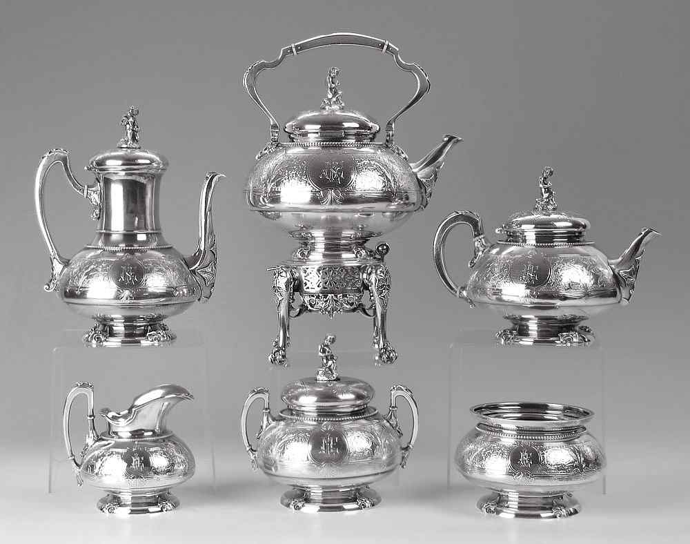 Appraisal: IMPORTANT TIFFANY CO STERLING COFFEE AND TEA SERVICE Circa 's