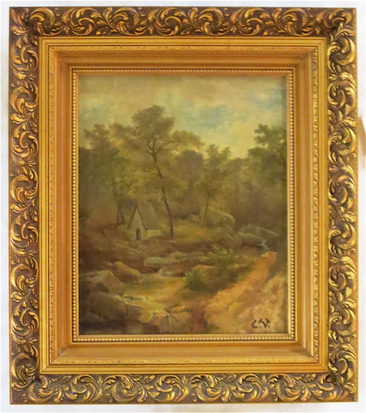 Appraisal: ATTRIBUTED TO CHARLES VOLKMAR OIL ON CANVAS United States France