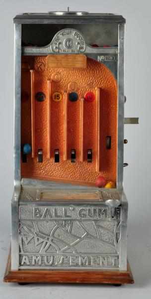 Appraisal: Ball-Gum Amusement Skill Machine Description Working All original Includes gum