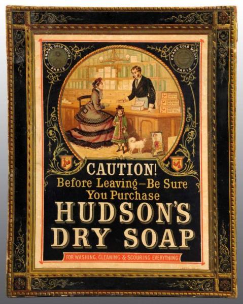 Appraisal: Paper Hudson's Soap Sign Description Late s English Paper on