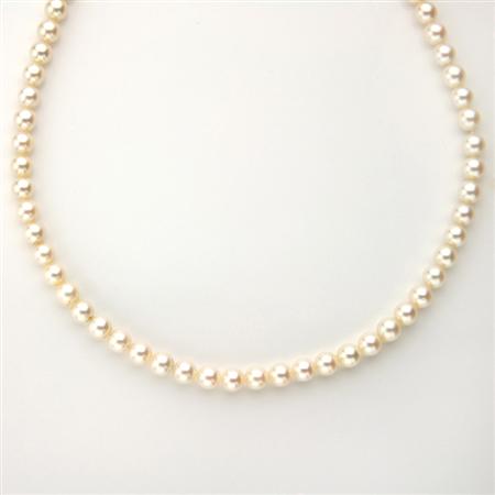 Appraisal: Cultured Pearl Necklace Mikimoto Estimate -