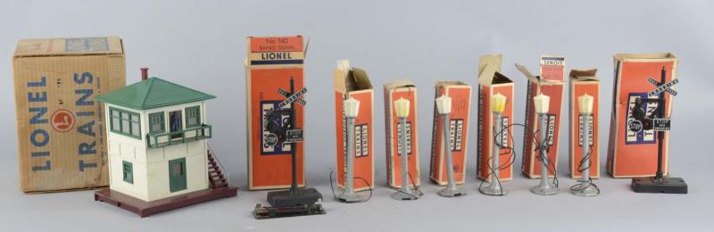 Appraisal: Lot Of Lionel Post-War Train Accessories Different post-war train accessories