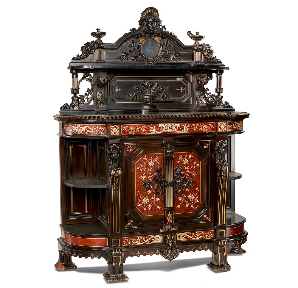 Appraisal: Herter Brothers American Renaissance Cabinet Commissioned for Thurlow Lodge An