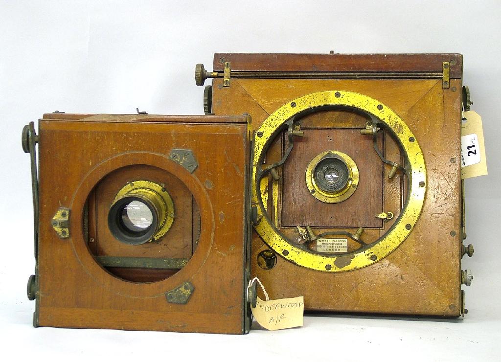 Appraisal: E T Underwood Patentees Manufacturers Birmingham mahogany field 'Exhibition' camera