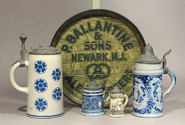 Appraisal: BREWIANA Assorted mugs An assortment of Brewery mugs from the