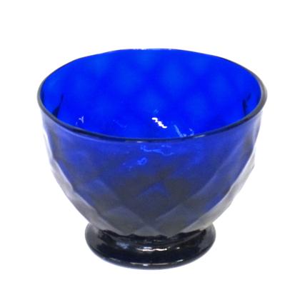 Appraisal: Stiegel type blown cobalt glass open sugarlate th century