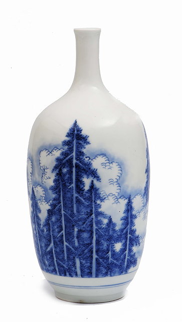 Appraisal: A Japanese Hirado blue and white vaseEdo Meiji period th