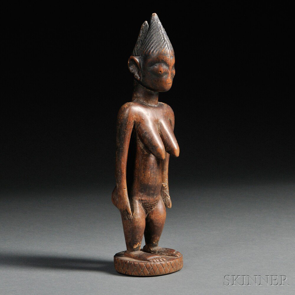 Appraisal: Yoruba Carved Wood Ibeji Doll ht in Estimate - The