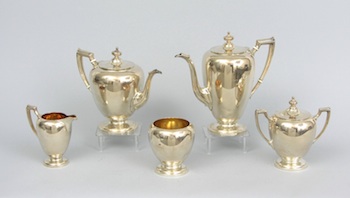 Appraisal: Five-Piece Sterling Tea and Coffee Set by Reed and Barton