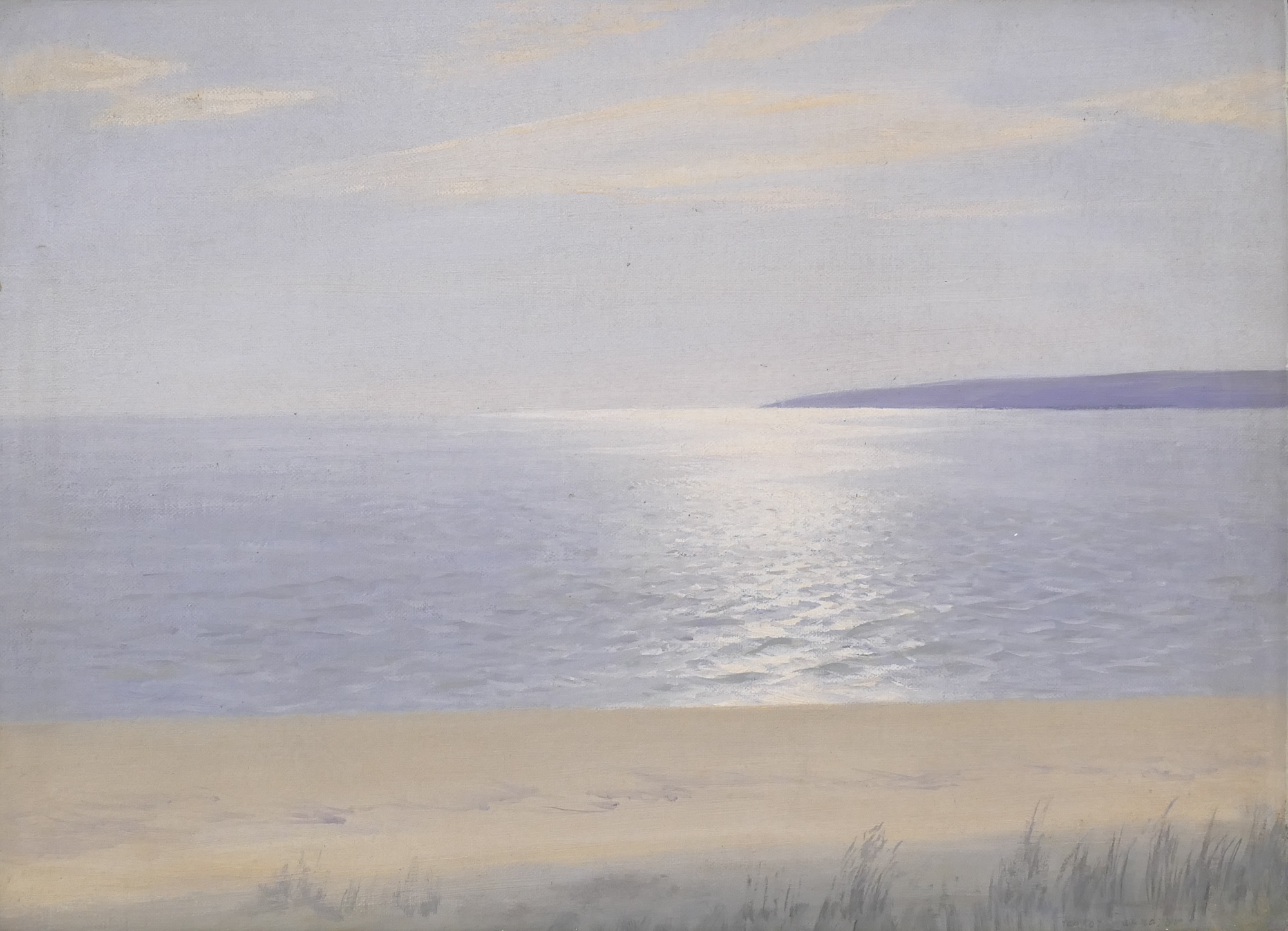 Appraisal: Feodor Zakharov - New York Russia 'Glistening Sea' Oil on