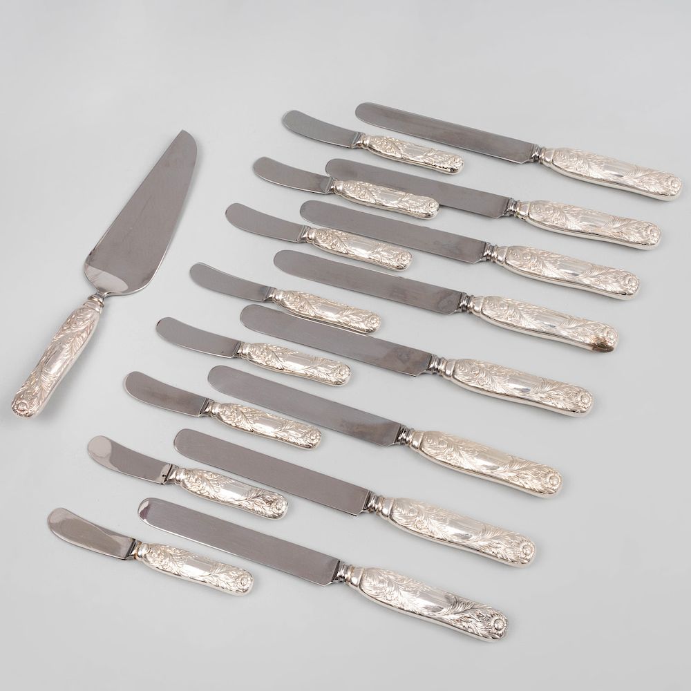 Appraisal: Tiffany Co Silver Flatware Service in the 'Chrysanthemum' Pattern Marked