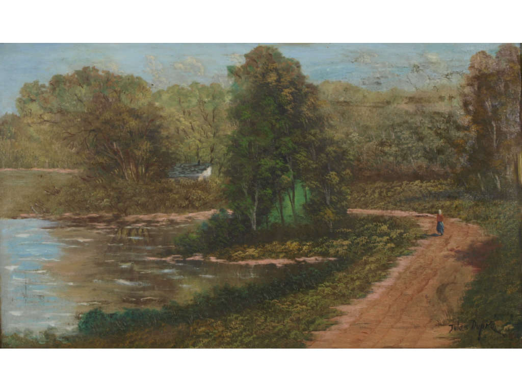 Appraisal: After Jules Dupre French th c By the River oil