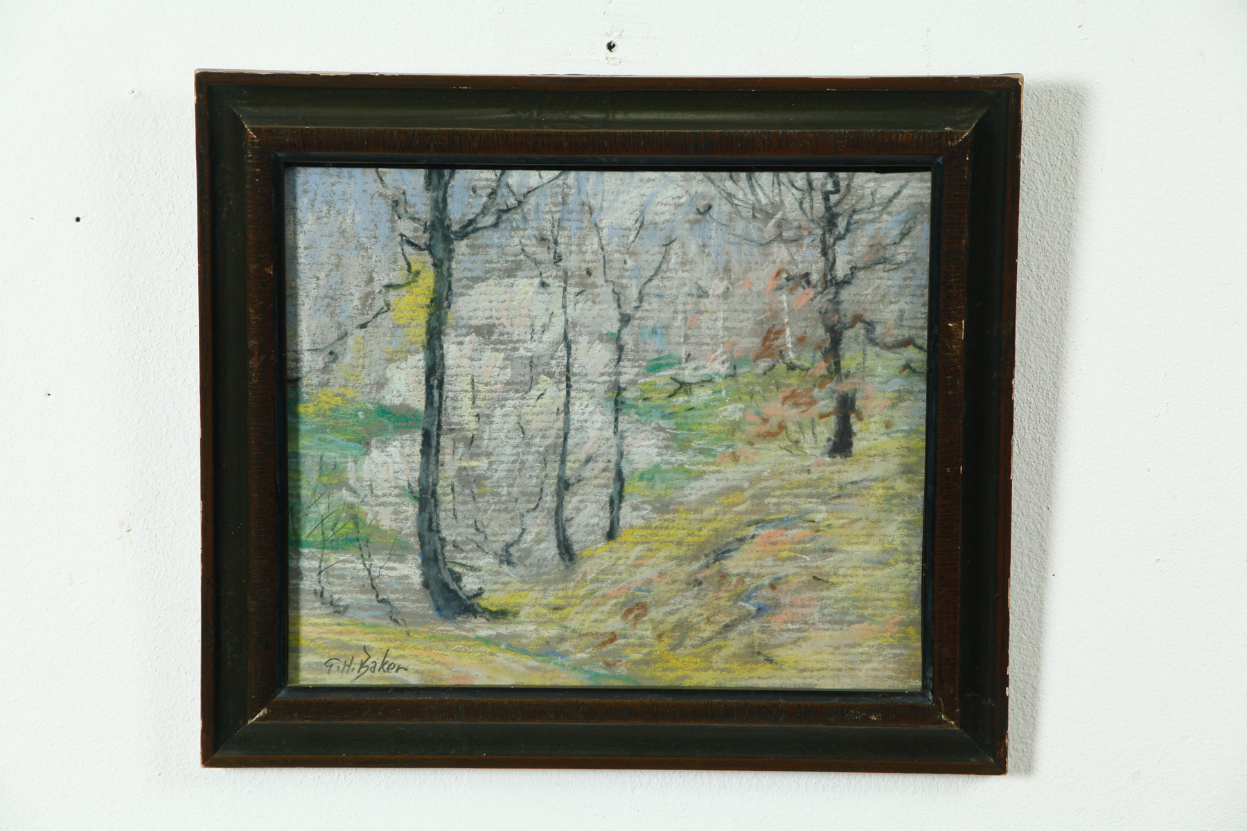 Appraisal: LANDSCAPE BY GEORGE HERBERT BAKER INDIANA - Pastel on paper