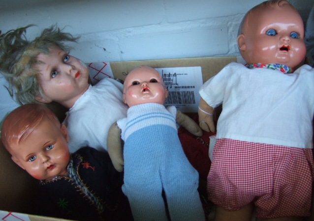 Appraisal: Three German dolls with celluloid heads circa and one other