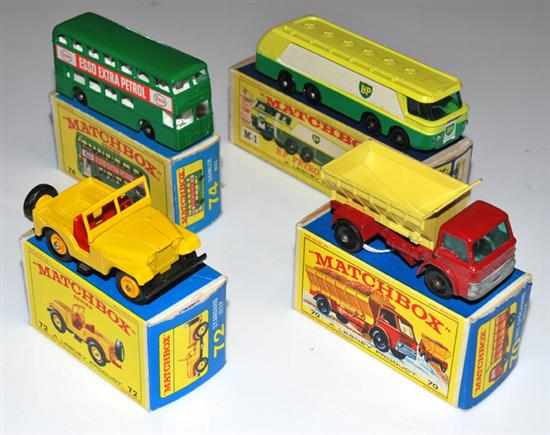 Appraisal: M- MAJOR PACK PETROL TANKER AND MATCHBOX - SERIES MODELS