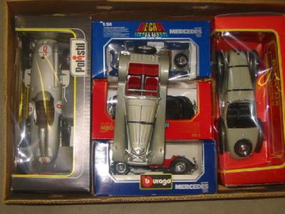 Appraisal: Two Polistol and four Burago large scale vehicles five boxed