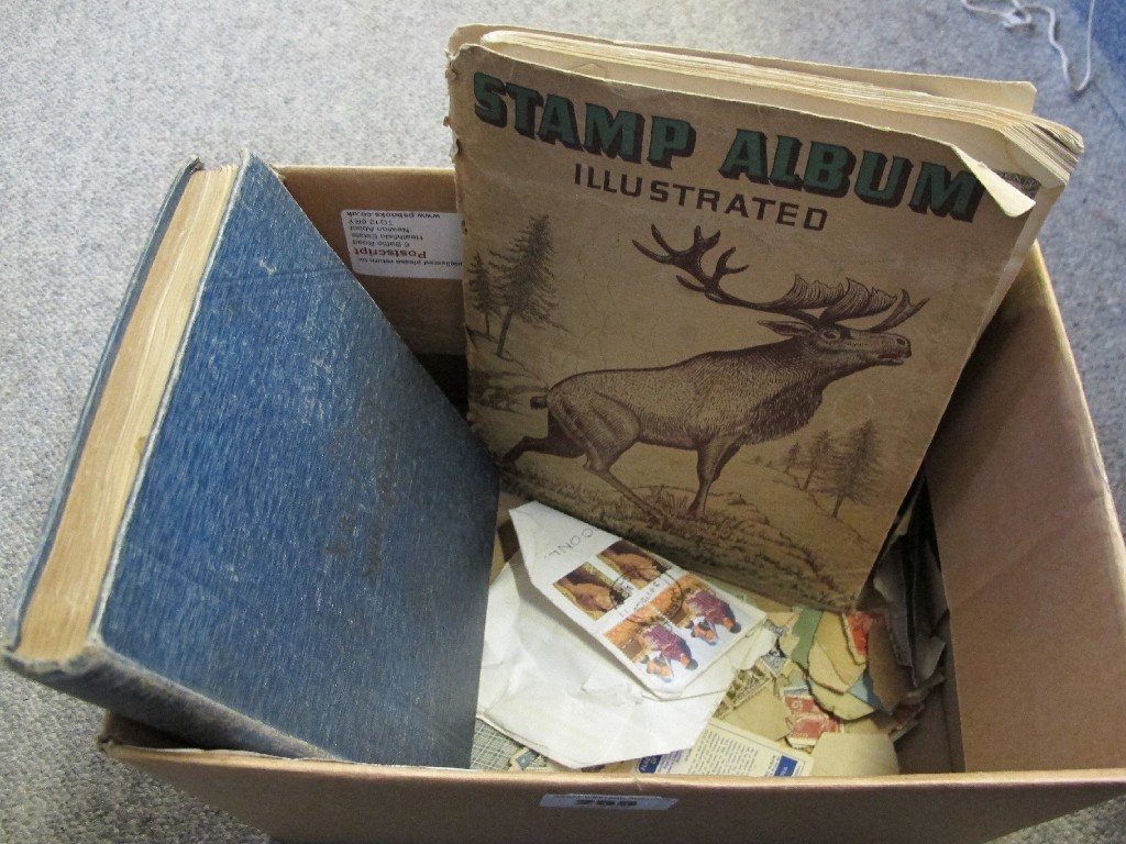 Appraisal: Lot comprising two albums of stamps and a quantity loose