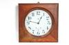 Appraisal: GALLERY CLOCK - Circa wall mounted time only transitional mechanical