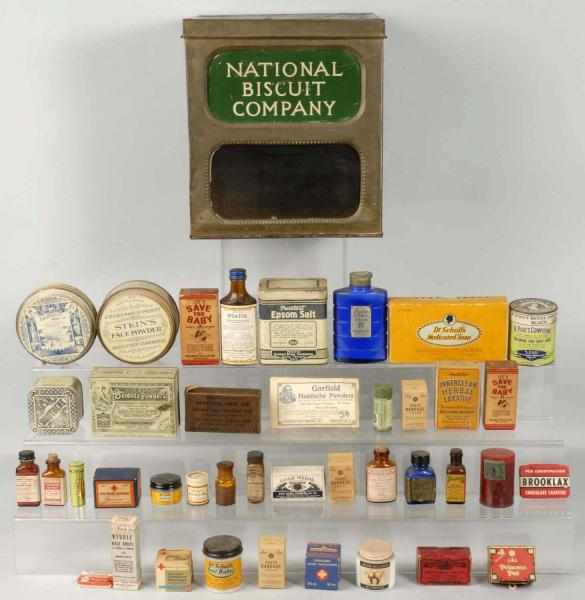 Appraisal: Grouping of Country Store Related Product Tins Description Includes large