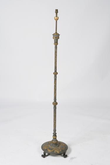 Appraisal: A REGENCY STANDARD LAMP with gilt metal detailing with a