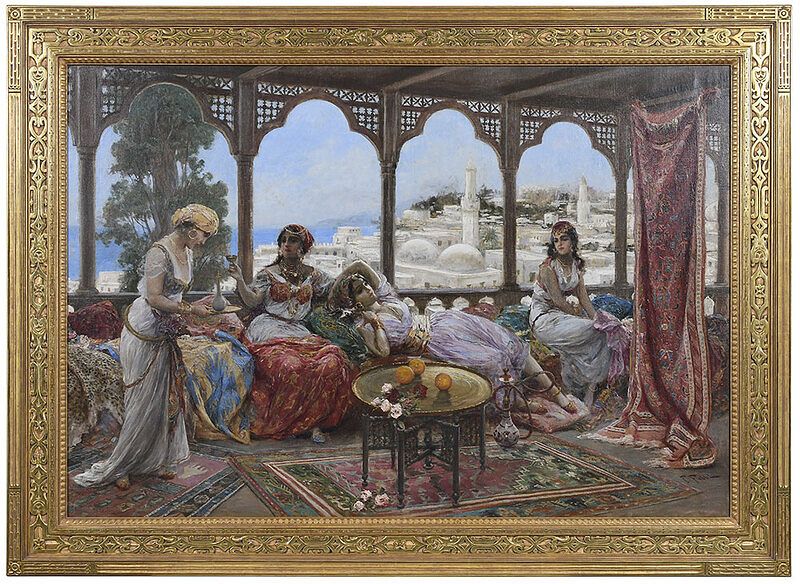 Appraisal: Fabio Fabbi Italian - The Harem Resting on the Terrace