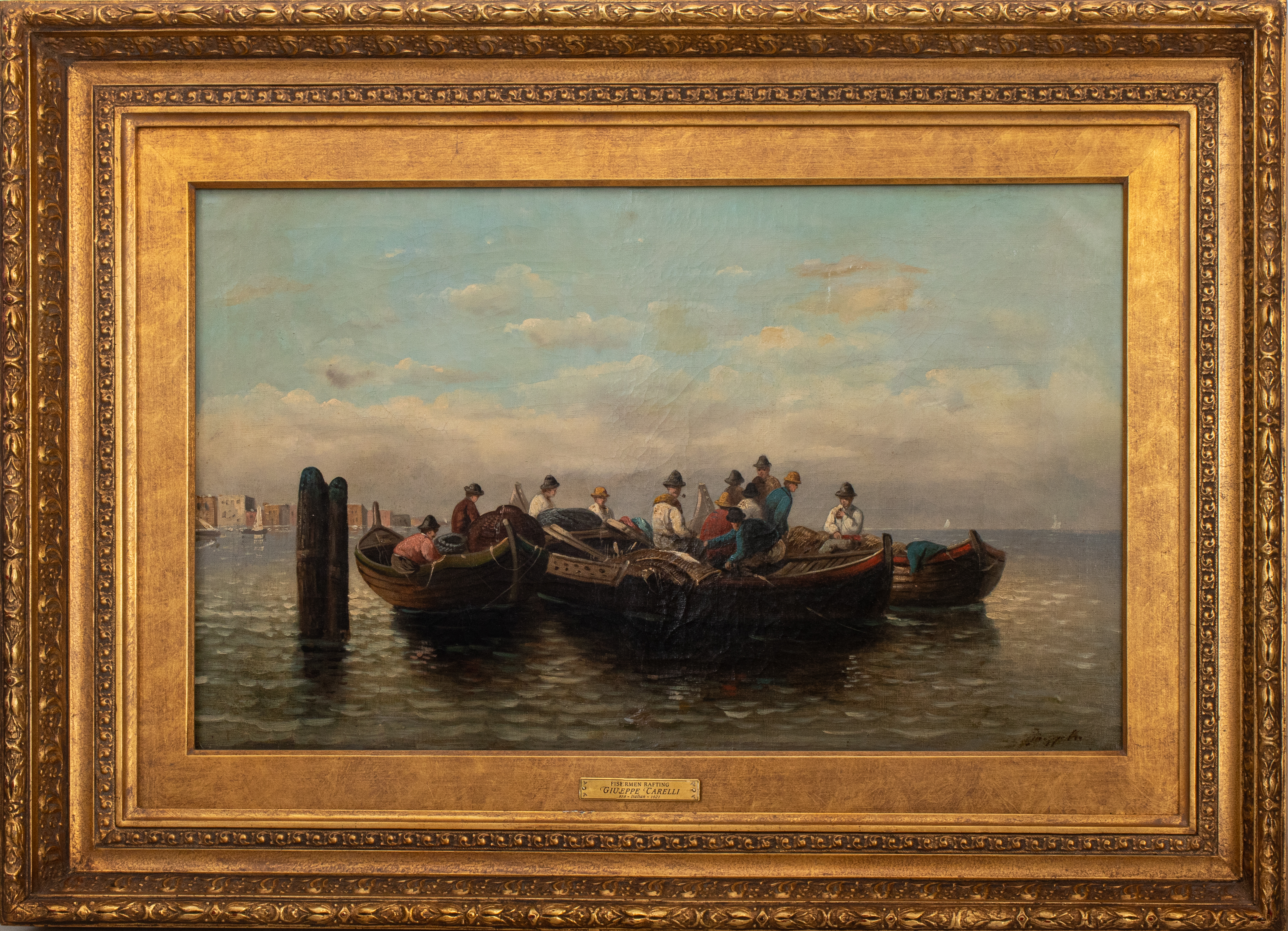 Appraisal: GIUSEPPE CARELLI ITALIAN - FISHERMEN Giuseppe Carelli Italian - c