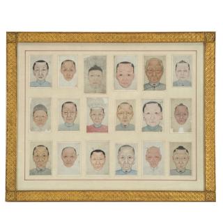 Appraisal: Chinese School watercolor portraits Chinese School watercolor portraits Chinese School