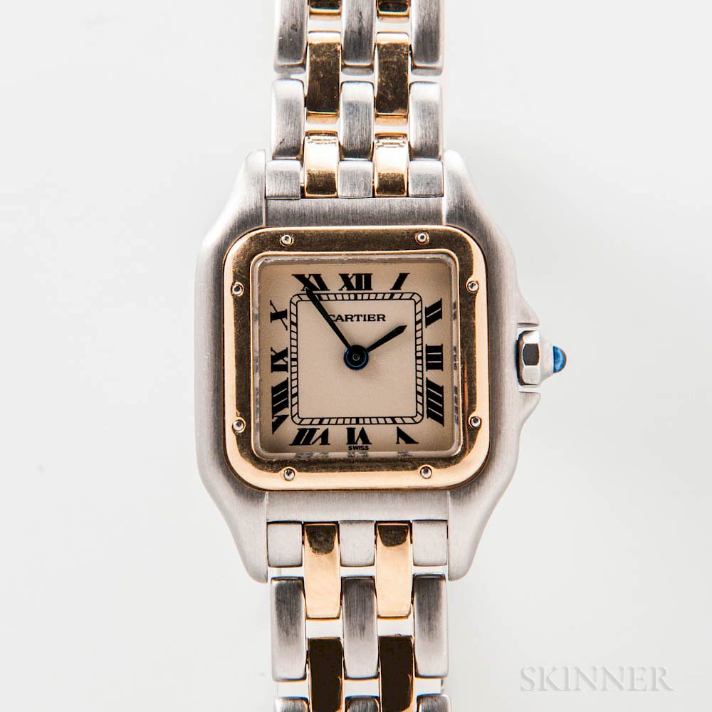 Appraisal: Cartier Two-tone Panthere Wristwatch Cartier Two-tone Panthere Wristwatch stainless steel