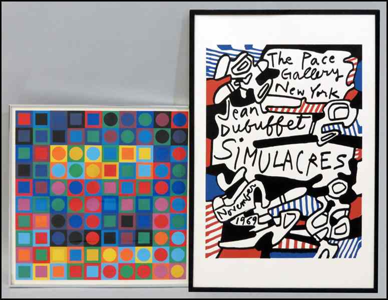 Appraisal: AFTER JEAN DUBUFFET SIMULACRES - PACE GALLERY Serigraph unsigned ''