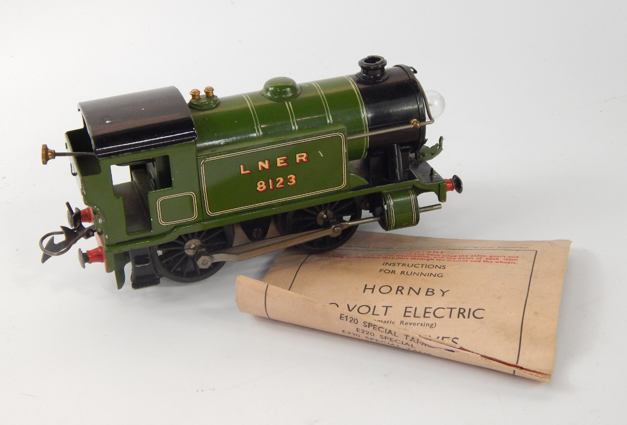 Appraisal: A Hornby tinplate electric volt - - No locomotive LNER