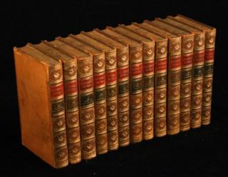 Appraisal: VOLUMES OF WAVERLY LEATHER BOUND BOOKS VOLUMES OF WAVERLY NOVELS