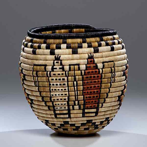 Appraisal: Alicia Adams Hopi Second Mesa Basket second place winner in