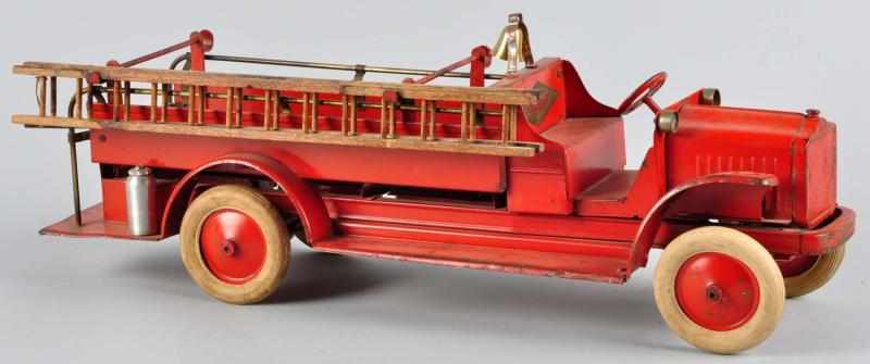 Appraisal: Pressed Steel Kelmet Big Boy Ladder Fire Truck Description American