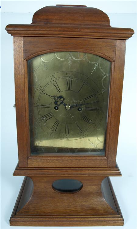 Appraisal: A twin fusee bracket clock movement The dial marked 'Daniel