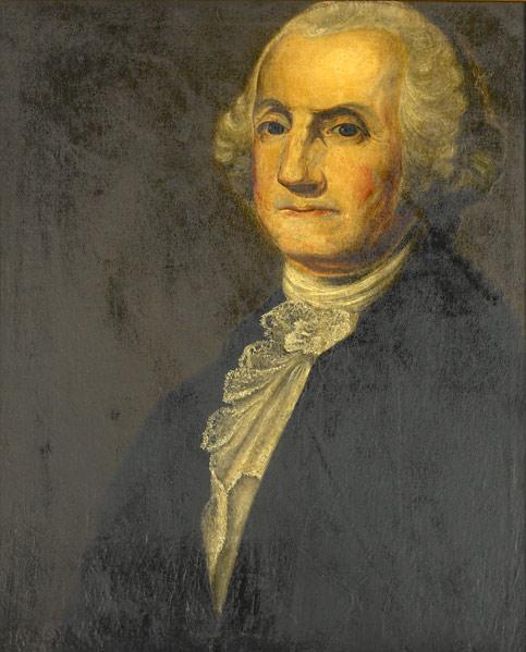 Appraisal: TH C PORTRAIT Of George Washington oil on canvas th