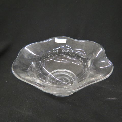 Appraisal: Orrefors Crystal Bowl floraform signed excellent