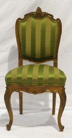 Appraisal: A Louis XV style walnut and upholstered occasional chair