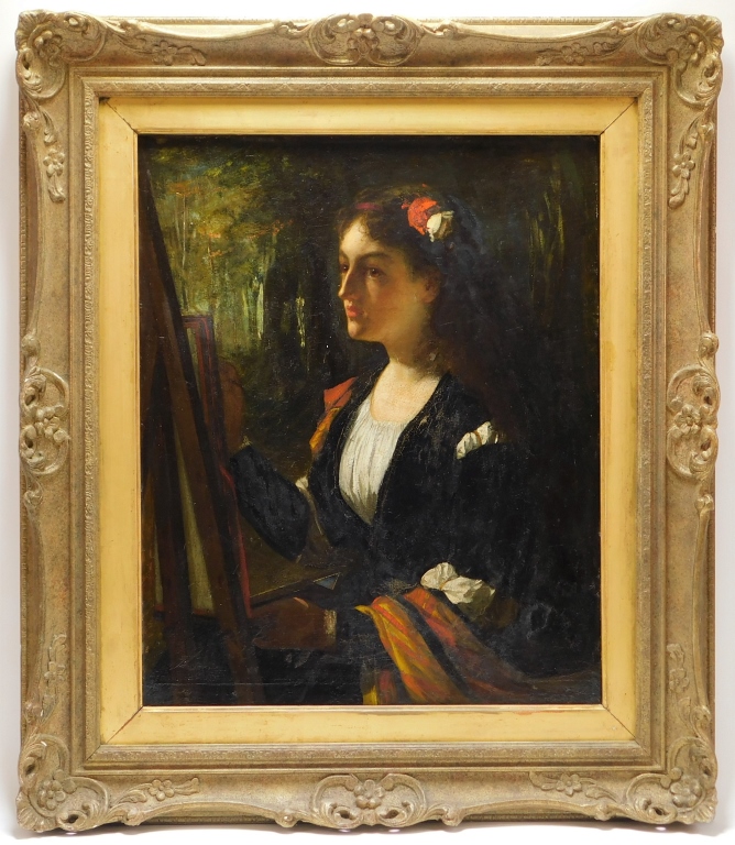 Appraisal: WILLIAM HOLYOAKE PORTRAIT OF A WOMAN PAINTING United Kingdom -