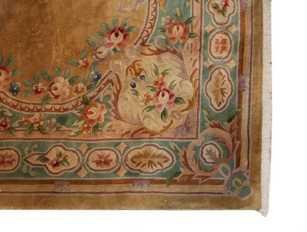 Appraisal: A contemporary Chinese Aubusson style sculpted wool pile area carpet