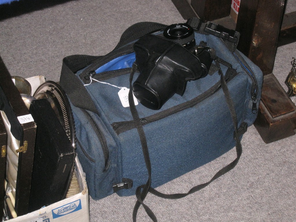 Appraisal: Pentax camera with bag and accessories