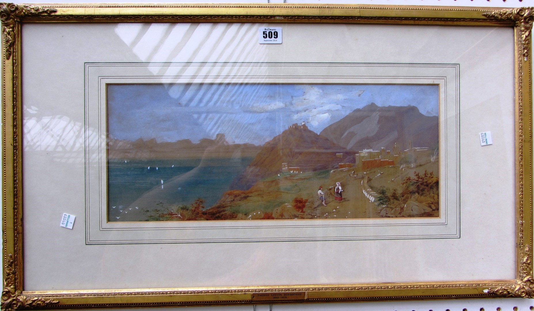 Appraisal: Thomas Charles Leeson Rowbotham - Italian lake scenes a pair