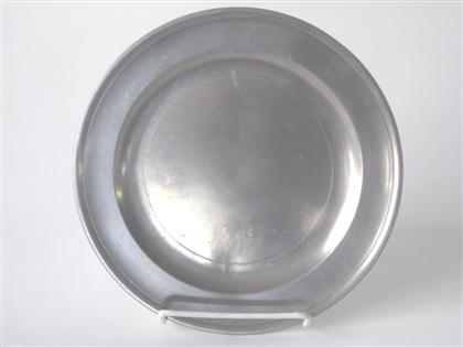 Appraisal: Pewter plate r richard austin boston massachusetts - Molded rim