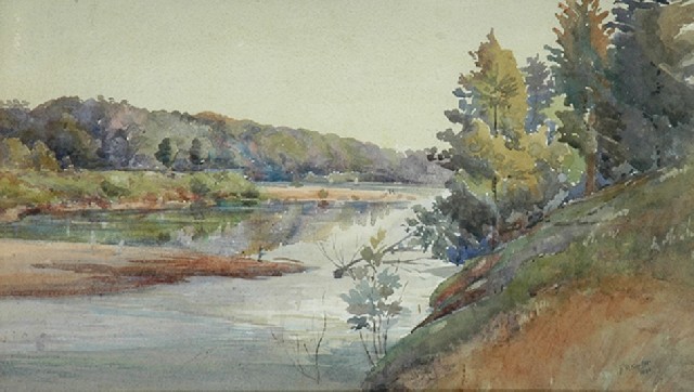 Appraisal: David Henry Souter - Hawkesbury watercolour signed and dated 'D