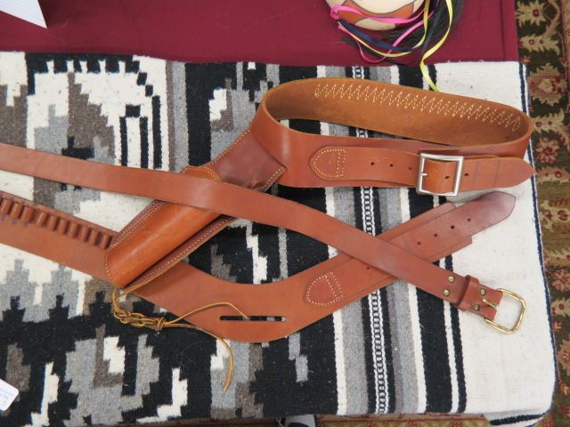 Appraisal: Leather Gun Belts