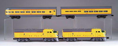 Appraisal: LIONEL UNION PACIFIC PASSENGER SET Set includes locomotives and matching