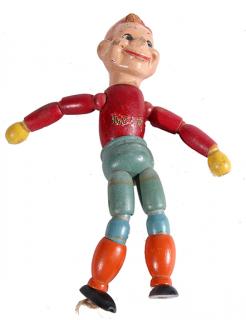 Appraisal: Howdy Dowdy toy wood composite with damage to nose cheek