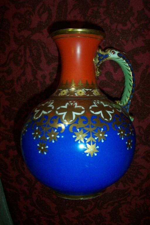 Appraisal: A th century Samuel Alcock Co jug with gilded stylised