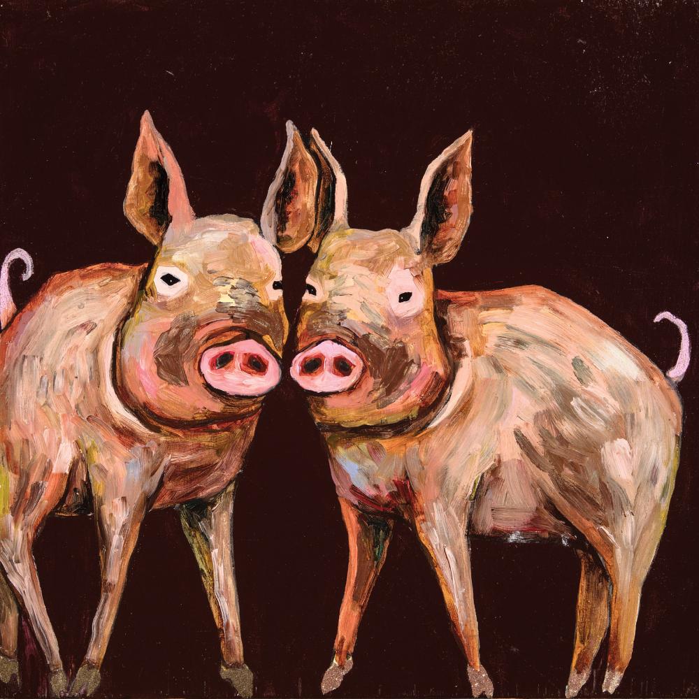 Appraisal: Elizabeth Eli Halpin American Texas b Pigs mixed media on