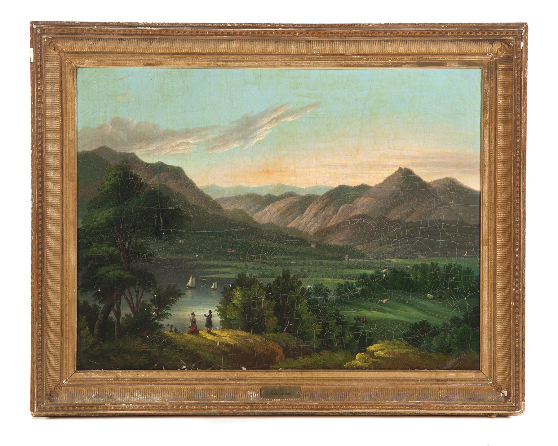 Appraisal: VIRGINIA LANDSCAPE ATTRIBUTED TO VICTOR DE GRAILLY NEW YORK FRANCE